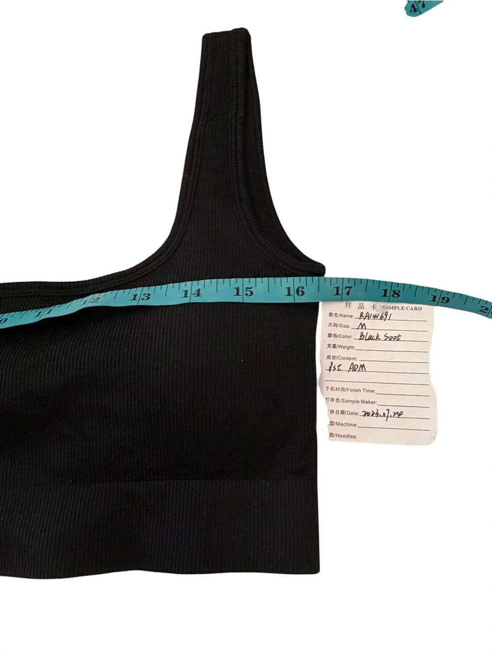 Women’s Yoga Sports Bra Medium‎ Black Stretch Comfort Sample NEW Athletic Sporty